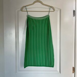 NWOT Maeve Green Striped Skirt XS